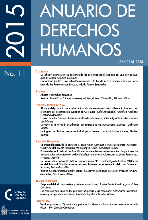 											Ver Núm. 11 (2015): Anuario de Derechos Humanos 2015
										